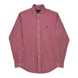Ralph Lauren Striped Shirt - Medium Red Cotton