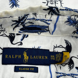 Ralph Lauren Hawaiian Shirt - 2XL Blue Cotton