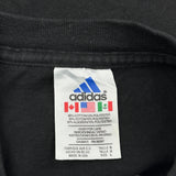 Adidas Graphic T-Shirt - Large Black Cotton