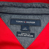 Tommy Hilfiger Polo Shirt - Large Red Cotton