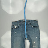 501 Levis Jeans - 37W 32L Blue Cotton