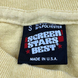 Screen Stars Single Stitch Long Sleeve T-Shirt - Small Yellow Cotton Blend