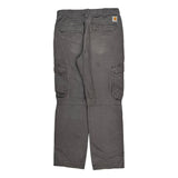 Carhartt Cargo Trousers - 32W 31L Grey Cotton