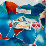 Islander Floral Hawaiian Shirt - Medium Multicoloured Viscose
