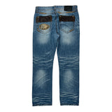 Black Hip Hop Jeans - 32W 32L Blue Cotton Blend