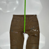 Dickies Carpenter Trousers - 34W 31L Brown Cotton