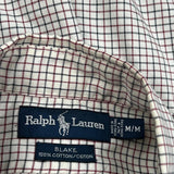Blake Shirt Ralph Lauren Checked Shirt - Medium Cream Cotton
