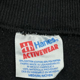 Fly Wild Hanes Graphic Sweatshirt - Medium Black Cotton Blend