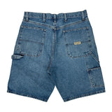 Wrangler Carpenter Shorts - 33W 10L Blue Denim