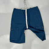 Levis Cargo Shorts - 32W 11L Blue Cotton