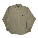 Polo By Ralph Lauren Shirt - XL Beige Cotton