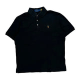 Polo By Ralph Lauren Polo Shirt - Medium Black Cotton