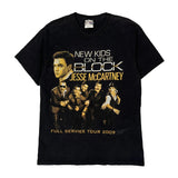 New Kids On The Block Jesse Mccartney Tour 2009 Hanes Band T-Shirt - Medium Black Cotton