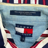 Tommy Hilfiger Striped Shirt - Large Multicoloured Cotton