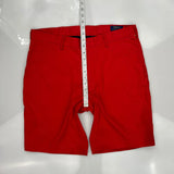 Polo By Ralph Lauren Chino Shorts - 34W 10L Red Elastane