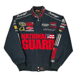 Dale Earnhardt Jr. National Guard Adidas Nascar Bomber Jacket - Medium Black Cotton