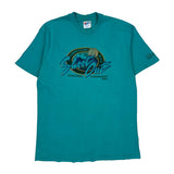 Basketball Tournament Hanes Single Stitch T-Shirt - XL Green Cotton