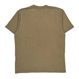 Dickies T-Shirt - Large Beige Cotton
