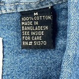Wrangler Denim Shirt - Medium Blue Cotton