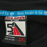 5Ive Jungle Graphic T-Shirt - 2XL Black Cotton