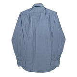 Polo By Ralph Lauren Slim Fit Shirt - Small Blue Cotton