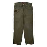 Wrangler Cargo Carpenter Trousers - 32W 30L Green Cotton