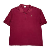 Lacoste Polo Shirt - 2XL Burgundy Cotton