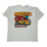 Racing Fruit Of The Loom Graphic T-Shirt - 3XL White Cotton