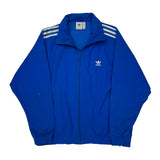 Adidas Track Jacket - Medium Blue Polyester