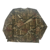 Mossy Oak Long Sleeve T-Shirt - 2XL Brown Cotton Blend
