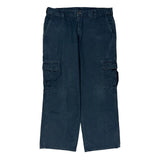 Dickies Cargo Trousers - 36W 30L Black Cotton