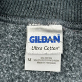 Gildan College Sweatshirt - Medium Grey Cotton Blend