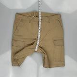 White Tab Levis Cargo Shorts - 36W 10L Beige Cotton