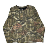 Mossy Oak Long Sleeve T-Shirt - 2XL Brown Cotton Blend