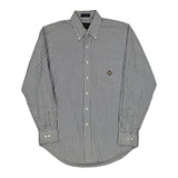 Chaps Ralph Lauren Striped Shirt - Medium Black & White Cotton