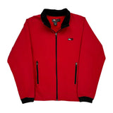 Vintage Ralph Lauren Track Jacket - Large Red Cotton Blend