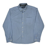 Nautica Checked Shirt - 2XL Blue Cotton