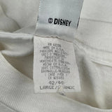 Mickey Mouse Disney Cartoon T-Shirt - Large White Cotton