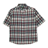 Woolrich Checked Short Sleeve Shirt - Medium Multicoloured Cotton