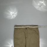 Carhartt Carpenter Trousers - 36W 34L Beige Cotton