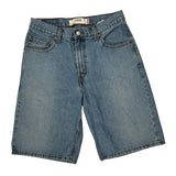 Levis Denim Shorts - 32W 11L Blue Denim