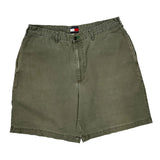 Tommy Hilfiger Chino Shorts - 34W 9L Green Cotton