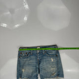 True Religion Denim Shorts - 34W US 8 Blue Denim