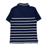 Age 14-16 Polo By Ralph Lauren Striped Polo Shirt - Large Navy Cotton