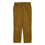 Carhartt Carpenter Trousers - 32W 32L Brown Cotton