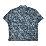 Polo By Ralph Lauren Floral Short Sleeve Shirt - XL Blue Cotton
