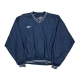 Reebok Windbreaker - Large Navy Polyester