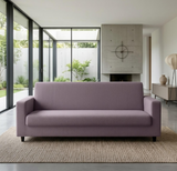 Anyseat 3-Seater Sofa Cover – Plain Purple Style Slipcover for Living Room Chair Protection