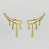 18k Gold-Plated Water Drop Earrings