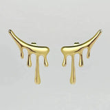 18k Gold-Plated Water Drop Earrings